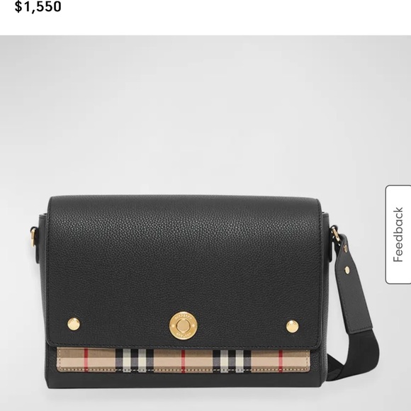 Burberry
Note Medium Leather & Vintage Check Crossbody
Bag - Picture 3 of 3